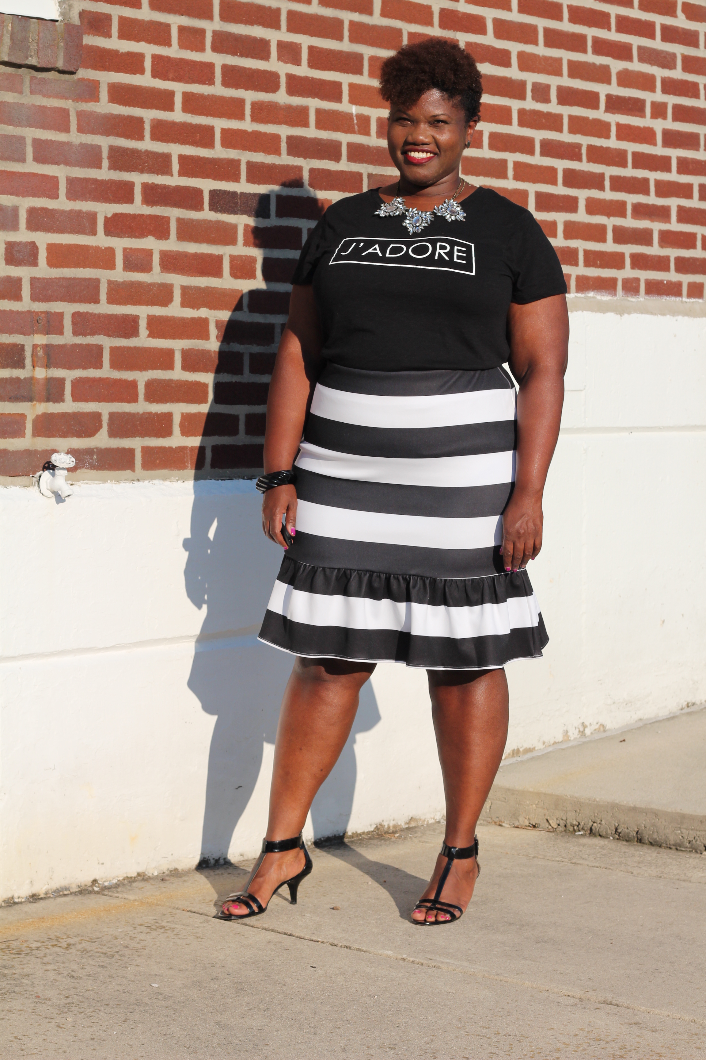 Buy Hope Stripe Skirt Navy by Stella Royal online - Augustine